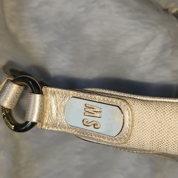 STIART WEITZMAN GOLD SHOULDER BAG - Picture 3 of 13